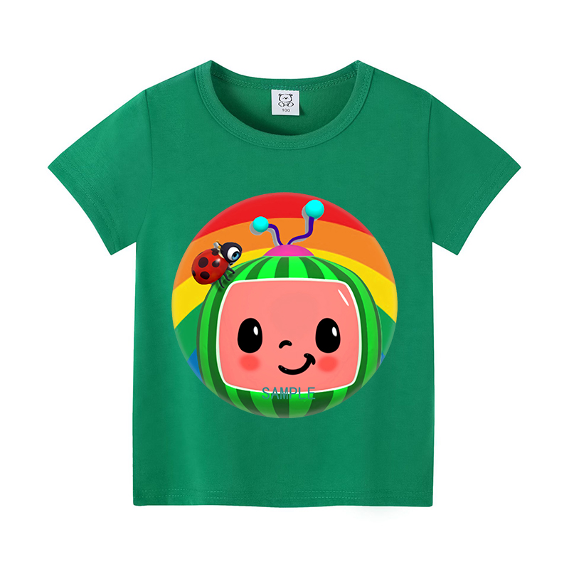 Cocomelons Baby T-Shirts Anime - Summer Clothing Girls 评论和价格