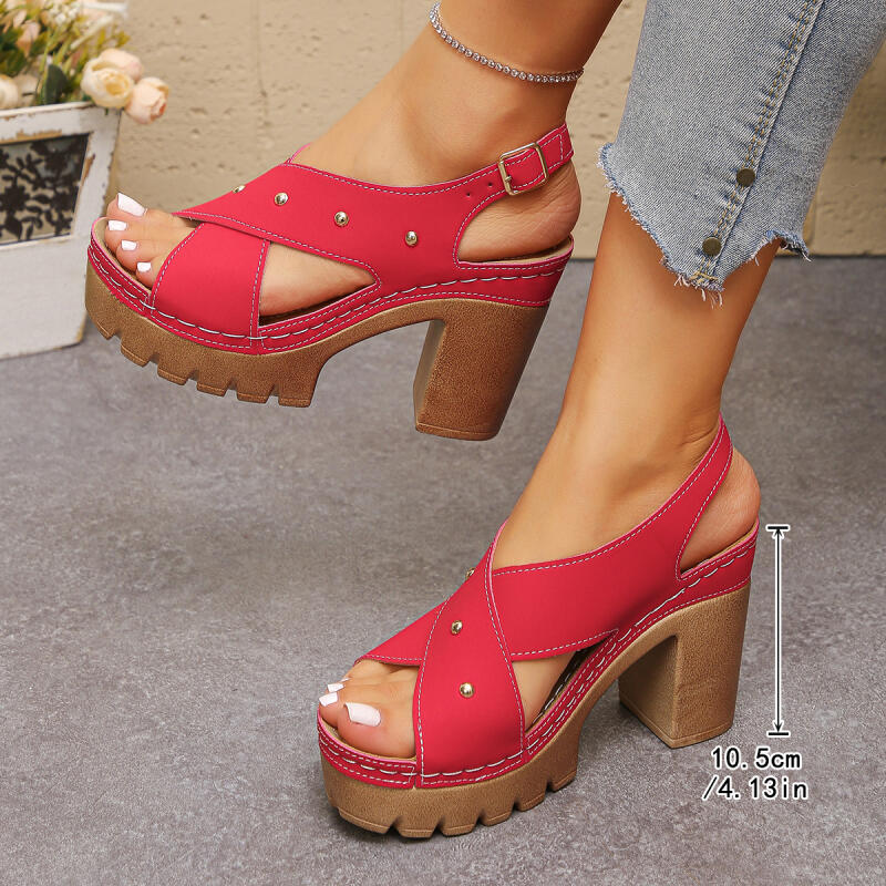 Vintage Super High Heel Cross  - Summer Clothing Offers 评论和价格