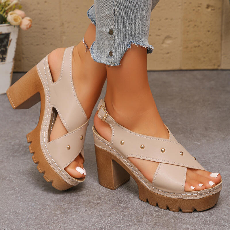Vintage Super High Heel Cross  - Summer Clothing Offers 评论和价格